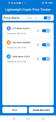 Crypto Price Tracker Screen 3