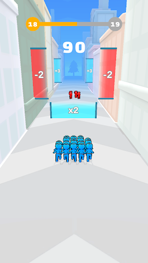 Android application Ninja Crowd Run screenshort