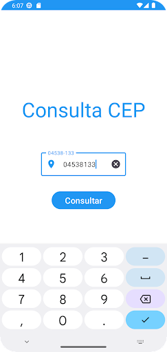 Consulta CEP Screen 2