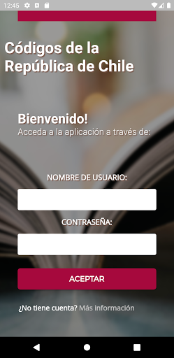 Android application Códigos de la República de Chi screenshort