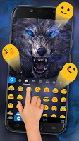 screenshot of Cruel Night Wolf Keyboard Them