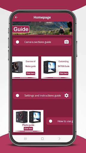 Akaso Camera EK7000 Pro Guide Screen 3