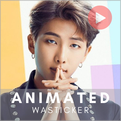RM BTS Animated WASticker logo