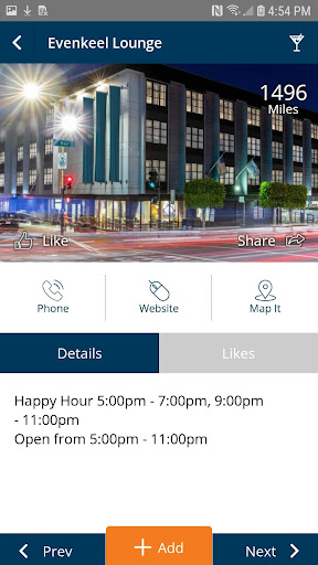 Screenshot of Fisherman's Wharf Trip Planner