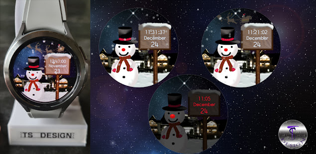 TSD18 Snowman Watch Face 1.0.1 APK + Мод (Unlimited money) за Android