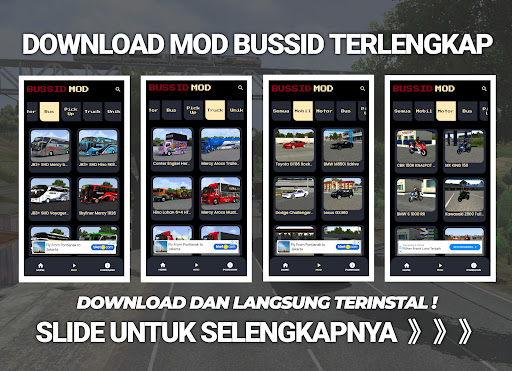 Android application MOD BUSSID TERBARU 2024 screenshort