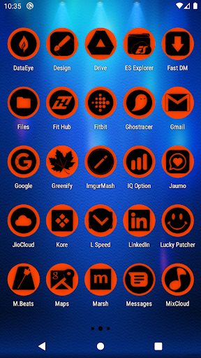 Oreo Orange Icon Pack P2 Screen 3