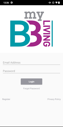 Android application myB3Living screenshort