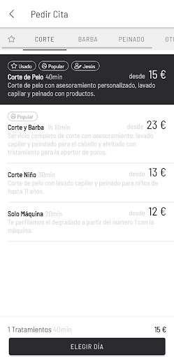 JJ Barberos Screen 3