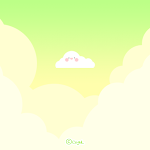 Cover Image of Download 카카오톡 테마 - 뭉게뭉게 투톤구름_옐로그린하늘  APK