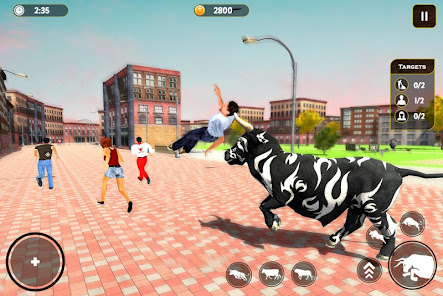 Angry Bull City Rampage 3D  screenshots 3