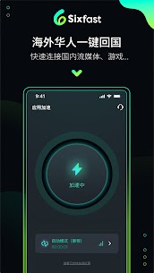 Sixfast-海外华人解锁大陆国内影音游戏专用回国VPN Mod Apk Download 1