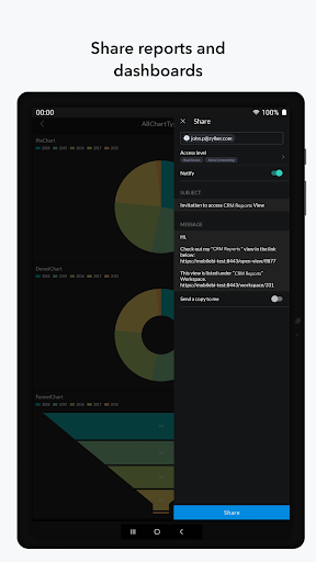 Screenshot of Zoho Analytics – Mobile BI