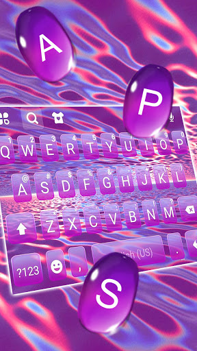 Laser Waves Keyboard Backgroun Screen 2