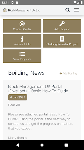 Block Management UK Screen 3