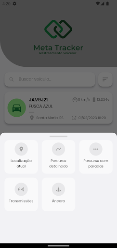 Meta Tracker Rastreamento Vc. Screen 2