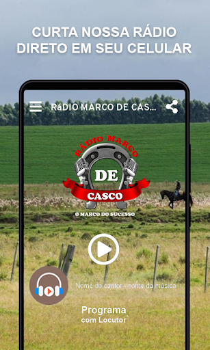 Android application Rádio Marco de Casco screenshort