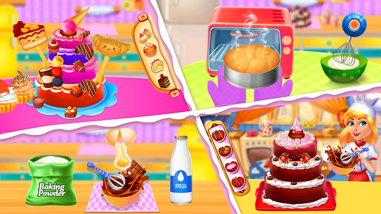 Cake Baking games for girls - 1.6 - (Android)