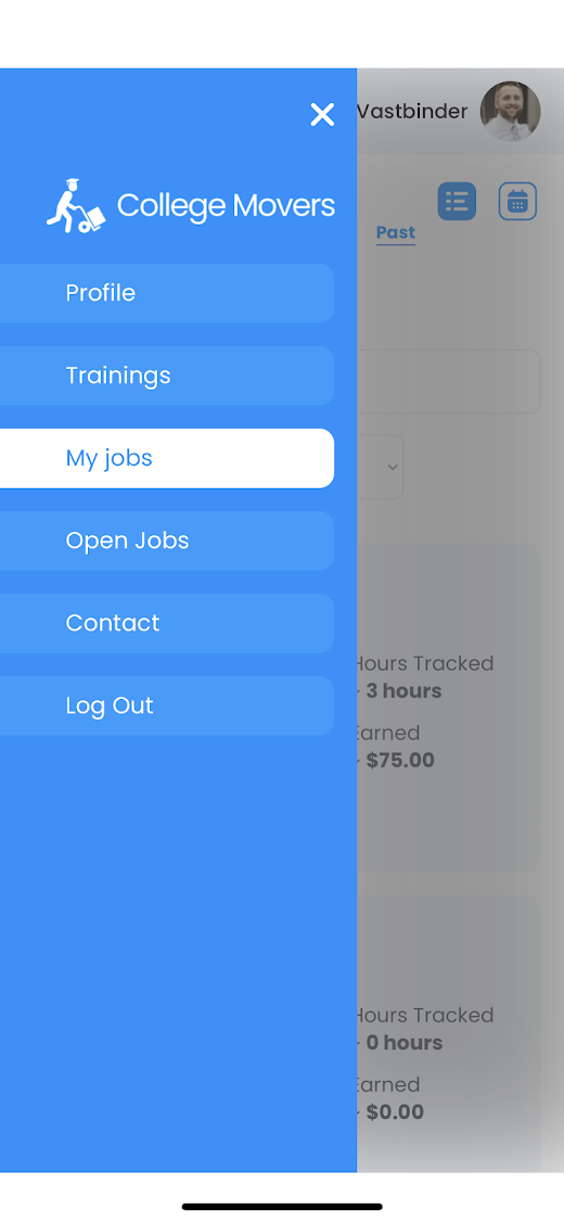 Android application College Mover screenshot