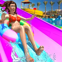 Water Slide Uphill Rush Races