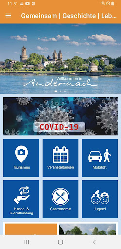 Android application Andernach App screenshort