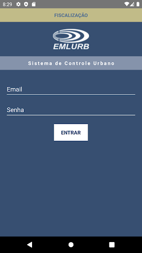 Android application Emlurb Aplicativo Fiscalização screenshort