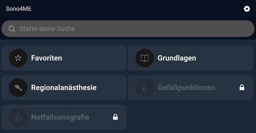 Android application Sono4ME screenshort
