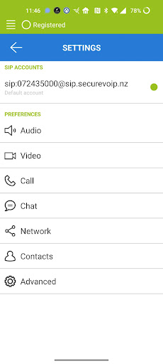 Secure VoIP Screen 2