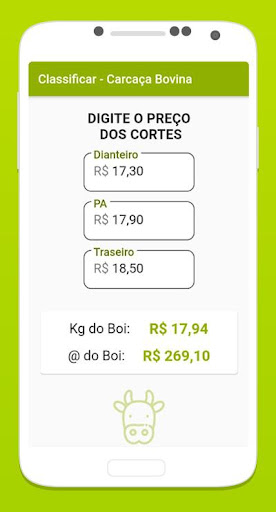 Classificar - Carcaça Bovina Screen 2