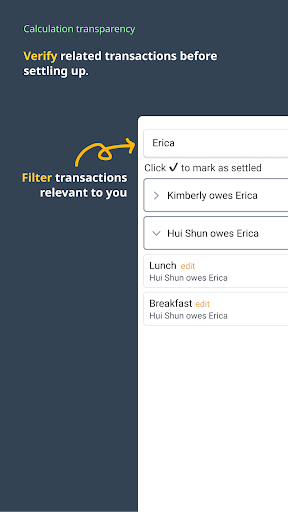 Fairshare – Split group bills Screen 3