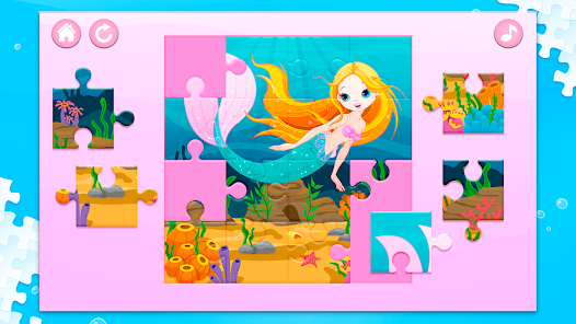 Screenshot 4 Sirena Rompecabezas para Niñas android