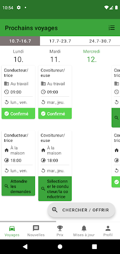 Aperçu de l'application