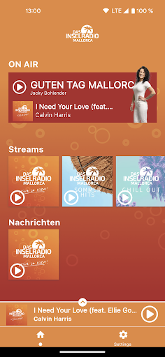 Android application Das Inselradio Mallorca screenshort