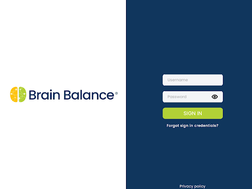 Brain Balance Screen 2