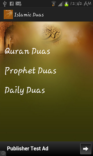 Android application Islamic Dua screenshort