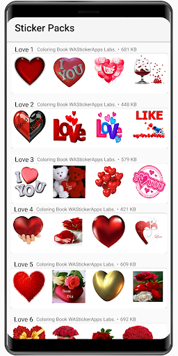 WASticker -Love Stickers Story Screen 3
