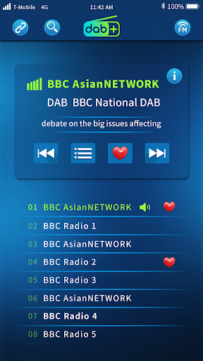 Android application XFA DAB+ screenshort