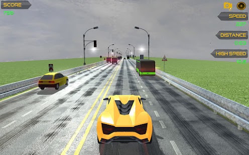 Highway Car Racing - 3D Traffic Racing Screenshot