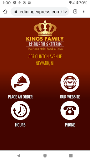 Android application Kings Family Restaurant & Cate screenshort