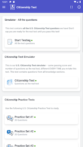 U.S. Citizenship Test Prep Screen 3