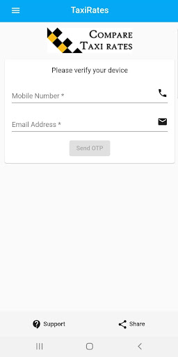 Android application Compare Airport Taxi Service screenshort