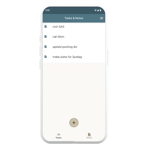 Tasks & Notes Screen 2
