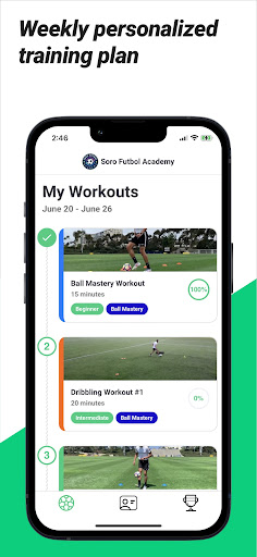 Android application My Coach - Sports Training screenshort