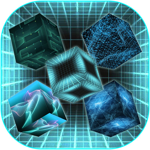 Hologram cube live wallpaper logo