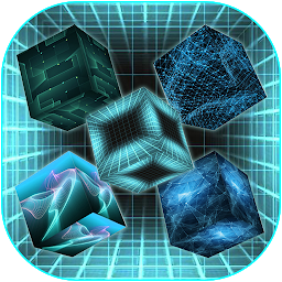 የአዶ ምስል Hologram cube live wallpaper