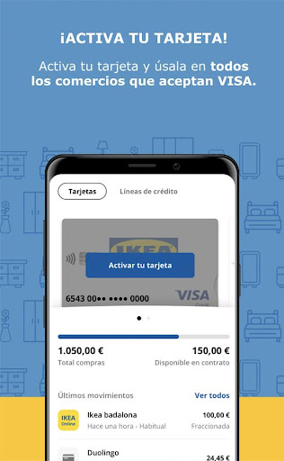 Android application IKEA VISA screenshort