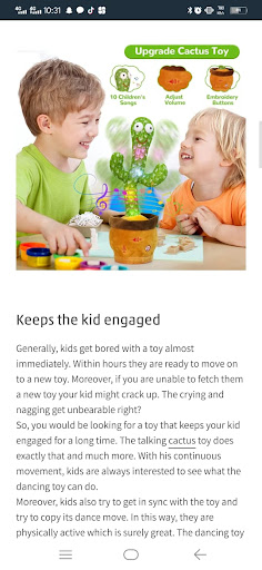 Dancing Cactus Toy