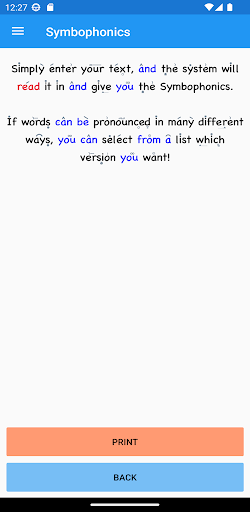 Android application Symbophonics - Transcriber screenshort