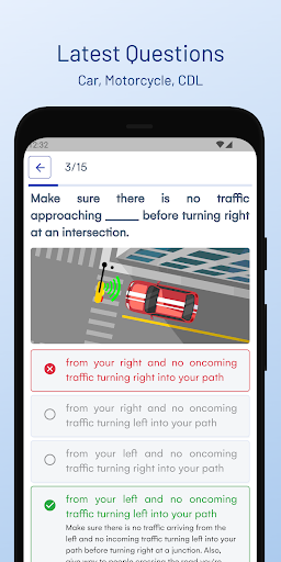 Android application Wyoming DMV Permit Test Guide screenshort