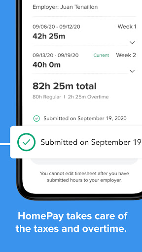 HomePay Time Tracker Screen 3